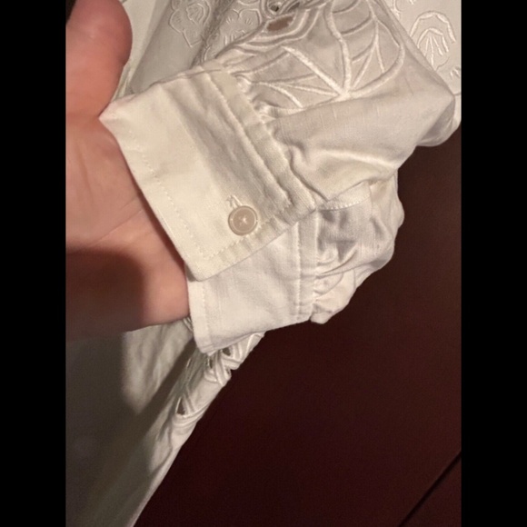 NWOT Derek Lam 10 Crosby Everett Eyelet Cotton Linen Mini Dress White Size 6 - Picture 9 of 15